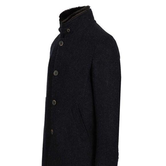 Al Duca D'aosta Men Coat With Faux Fur